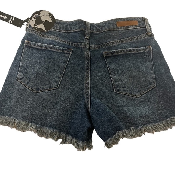 Articles of Society Dark Wash Distressed Shorts Size 26 - Picture 3 of 5